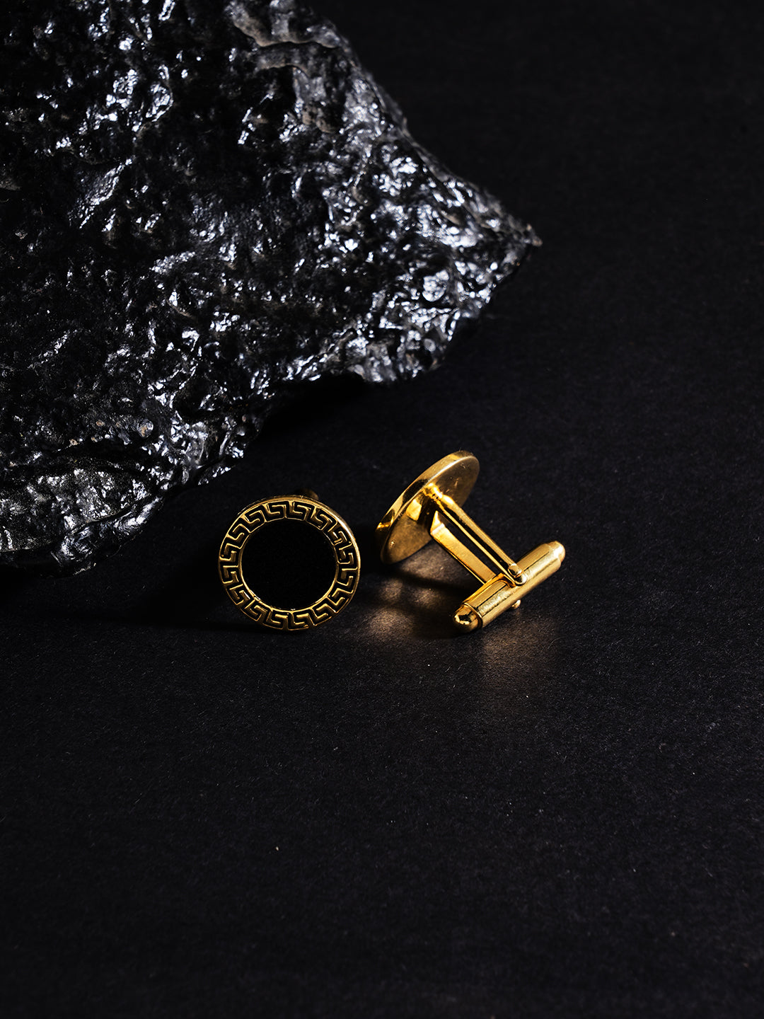 Black Stone Cufflinks