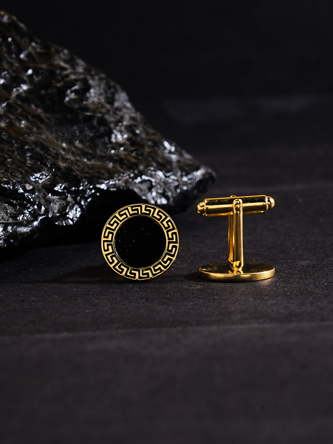 Black Stone Cufflinks