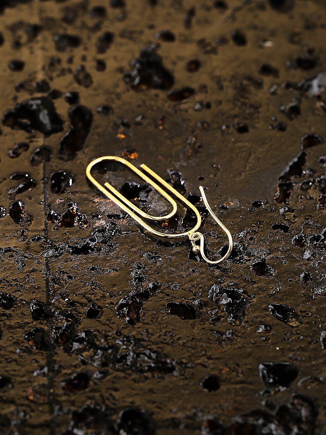 Gold Paper Clip earrings