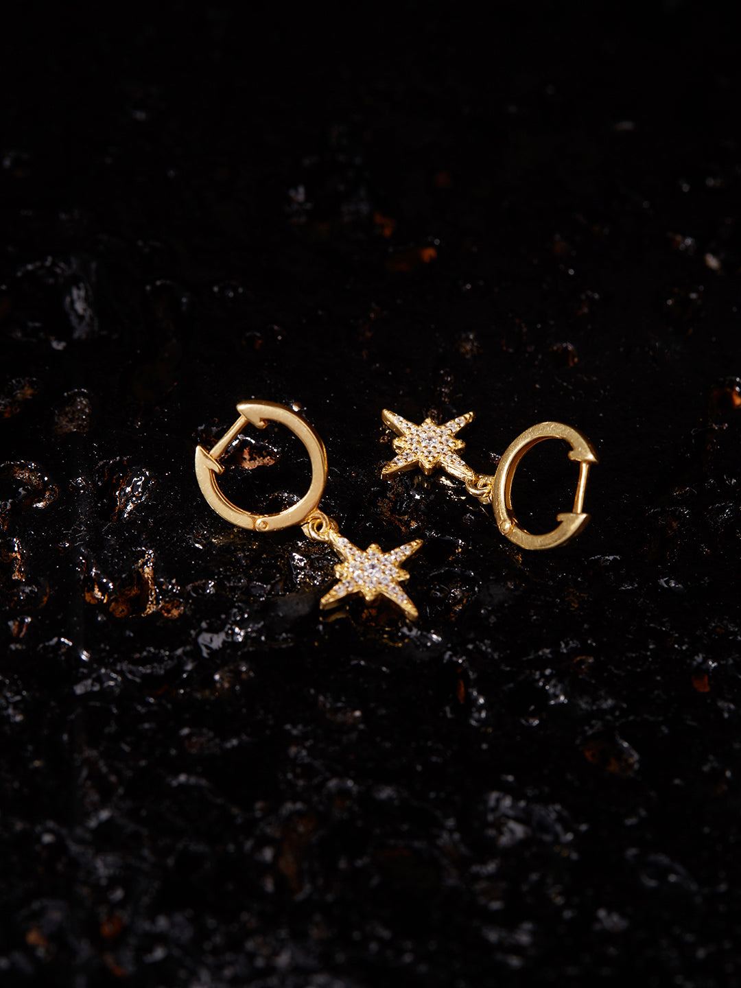 Big cosmic star hoops earrings | heylove