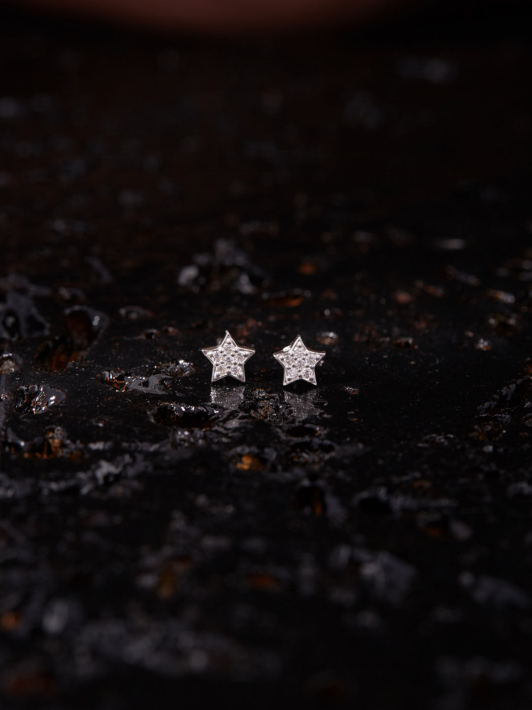 The Silver Star stud earrings