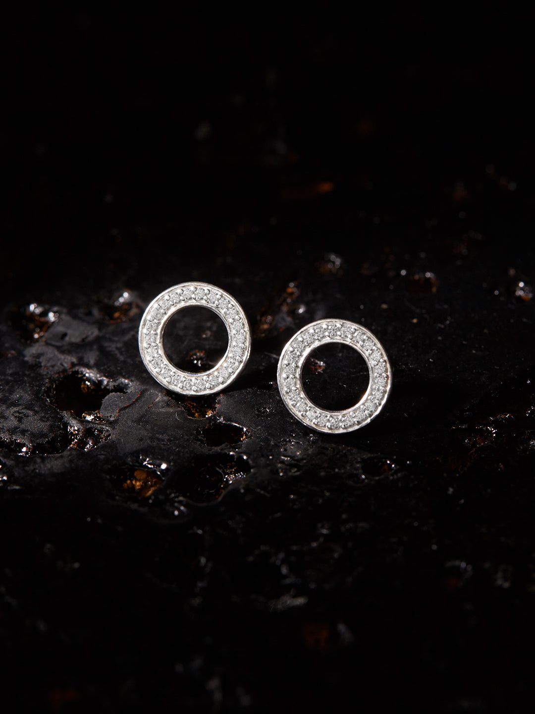 Circle of life stud earrings