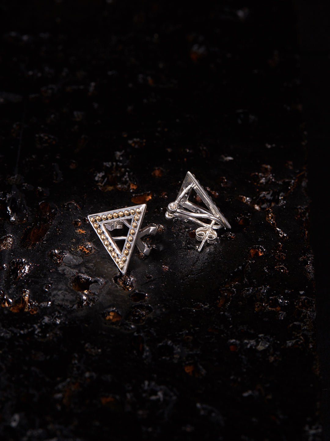 The Triangle Plug stud earrings