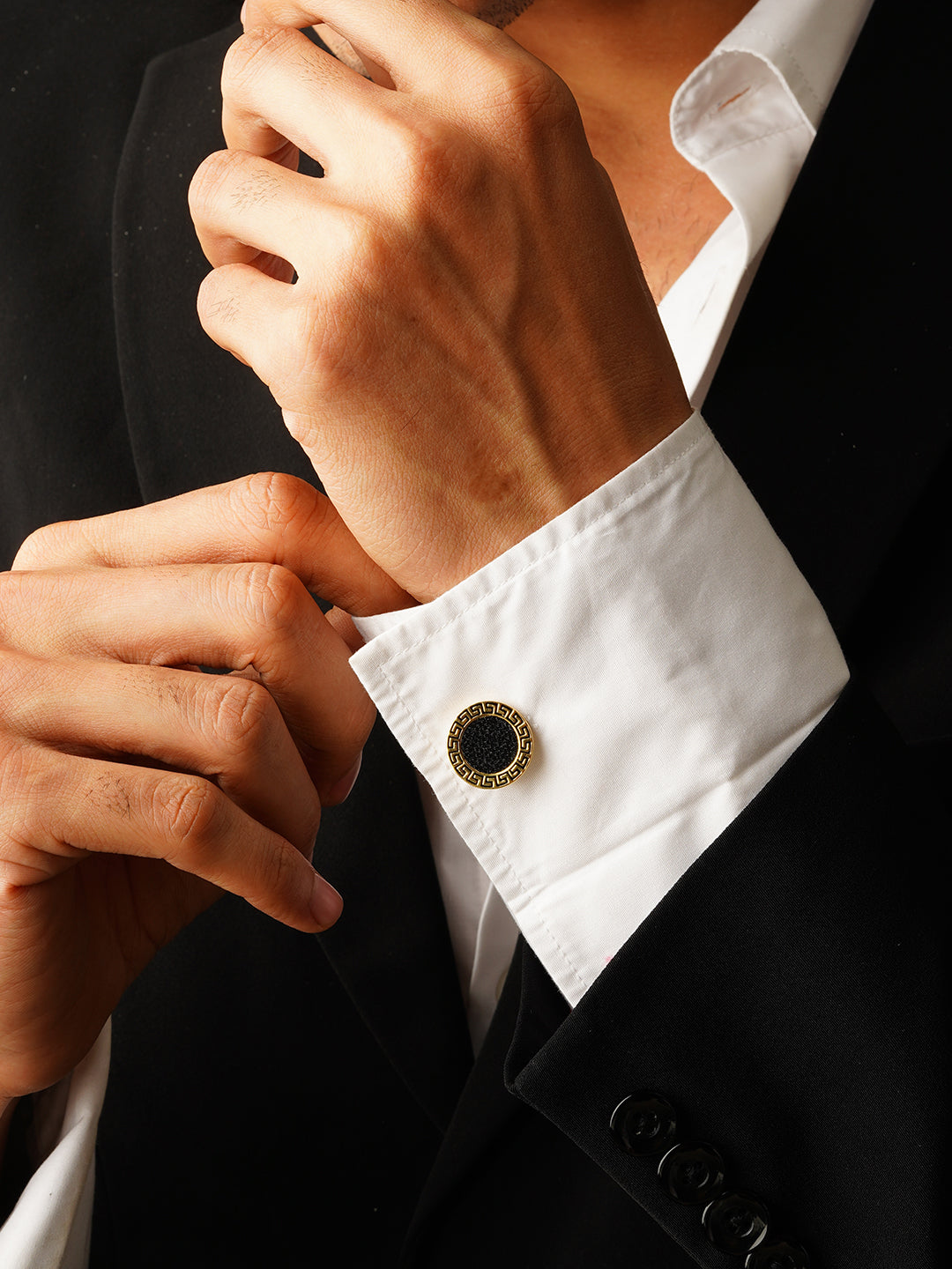 Black Stone Cufflinks