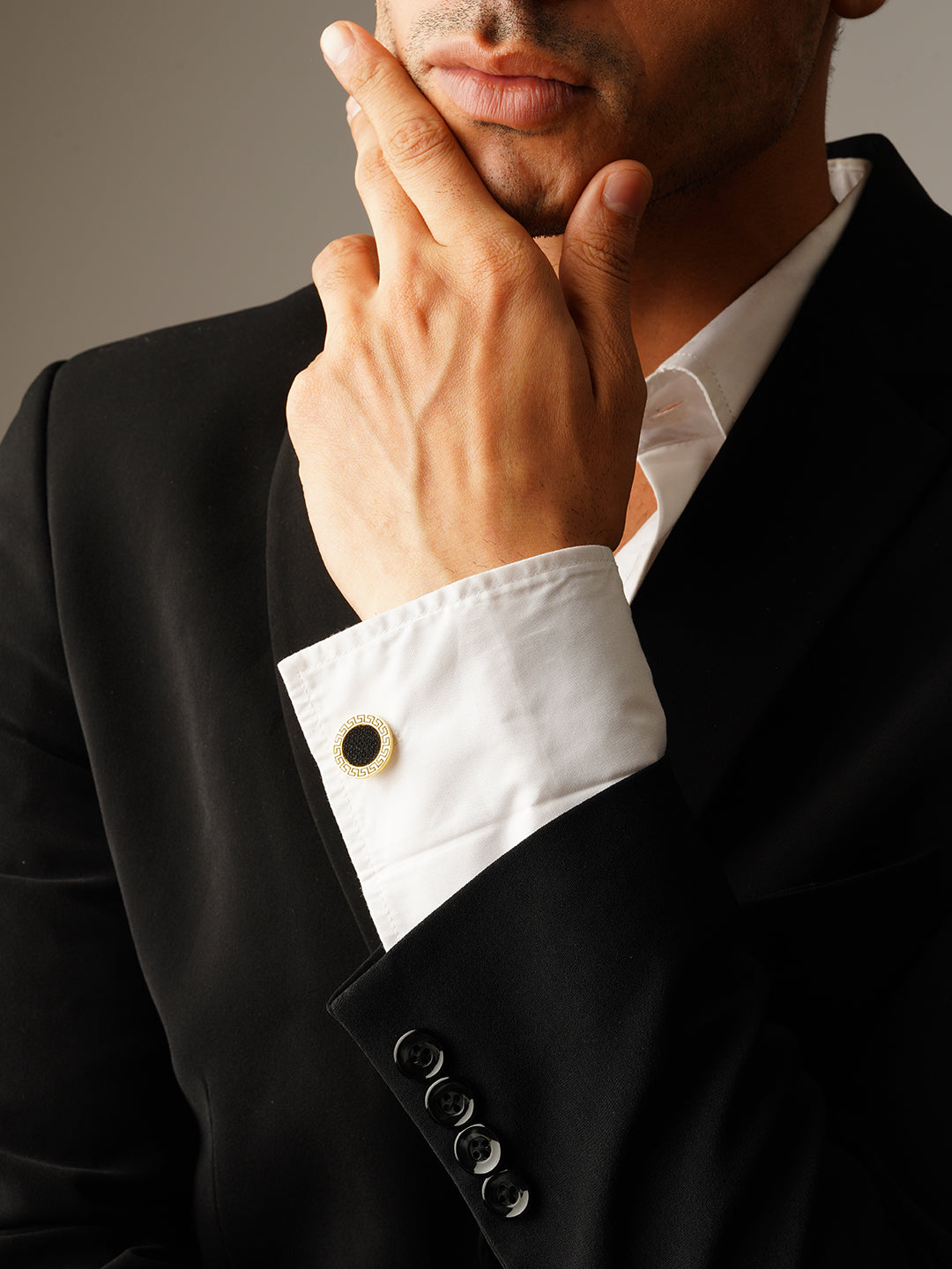 Black Stone Cufflinks