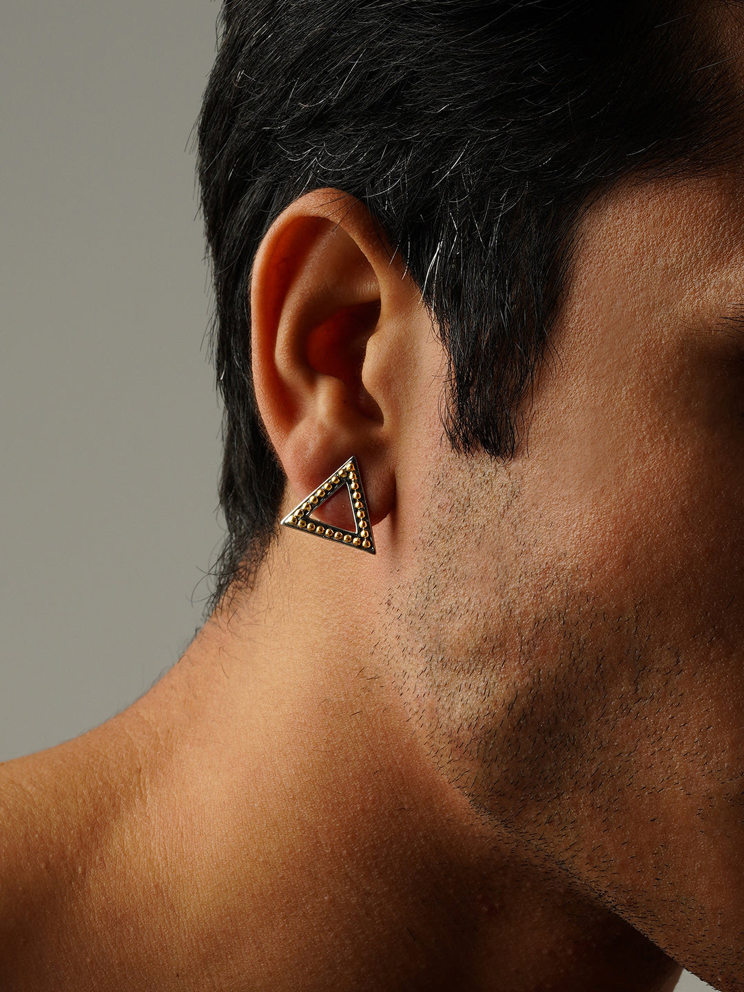 The Triangle Plug stud earrings