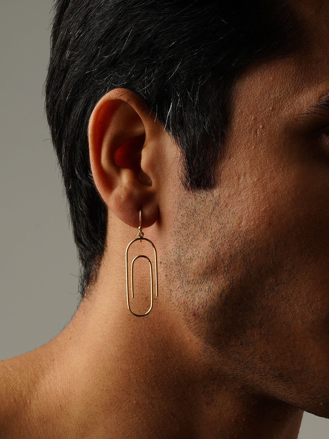 Gold Paper Clip earrings