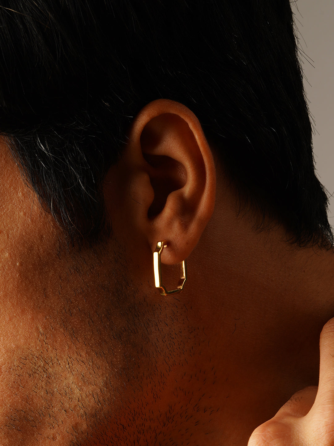 The Box Ear Band hoop earrings