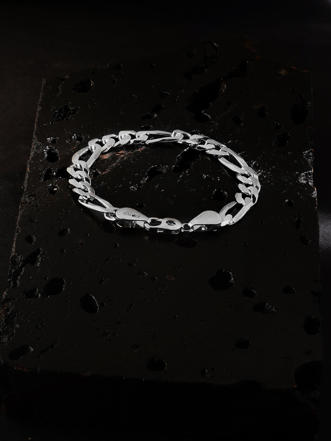 Chiseled Figaro Chain Bracelet